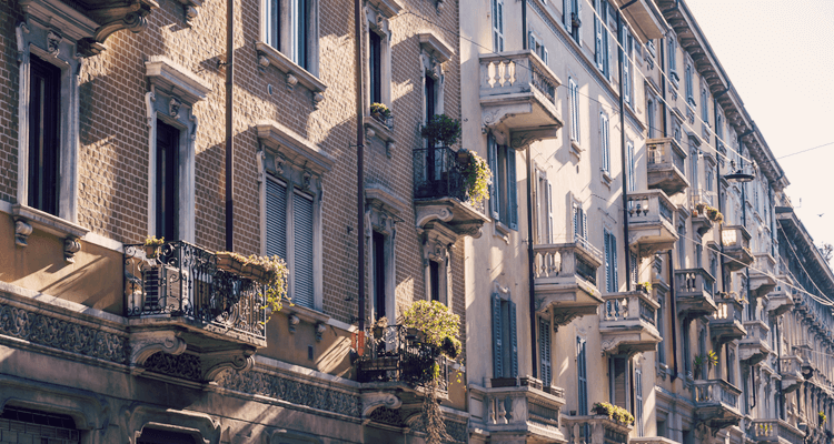 イタリアのアパート