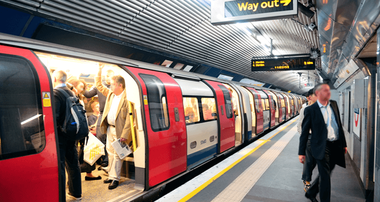 ロンドンの電車